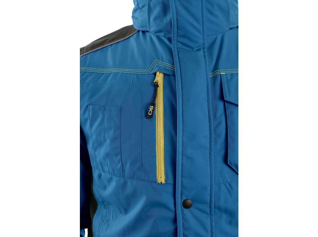 Bunda CXS BALTIMORE, pánská, středně modrá - černá, vel. 2XL